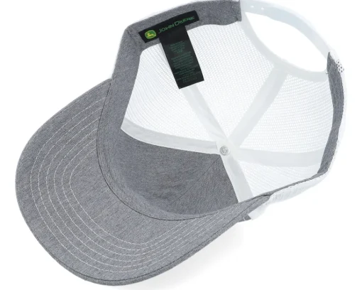 Trucker-John Deere Current Embroidery White/Grey Trucker -