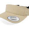 New Yupoong Curved Khaki Visor - Beige