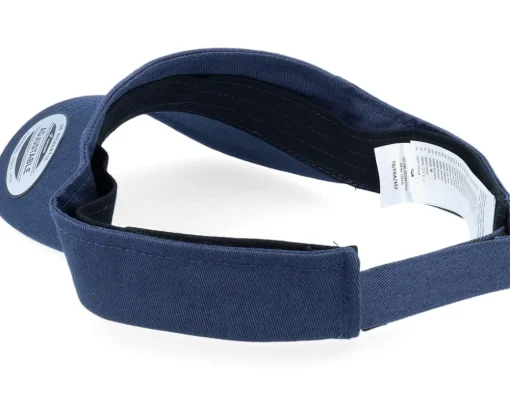 Blanks | Visor-Yupoong Curved Navy Visor - Blue
