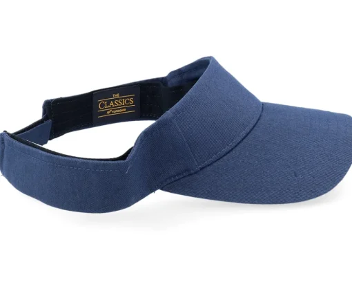 Blanks | Visor-Yupoong Curved Navy Visor - Blue