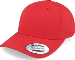 Online Yupoong Curved Red Adjustable -