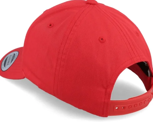 Online Yupoong Curved Red Adjustable -