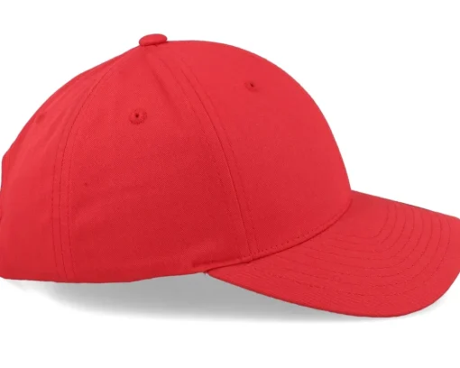 Online Yupoong Curved Red Adjustable -