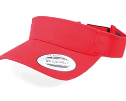 Clearance Yupoong Curved Visor - Red