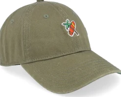 Dad Cap-Coastal Curved Visor Palm Cross Olive Dad Cap -