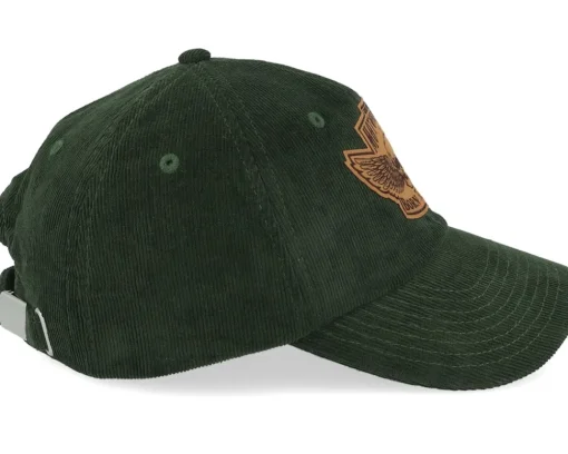 Fashion Born To Ride Custom Motorcycles Patch Cord Dark Olive Dad Cap -