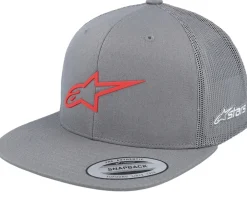 Clearance Alpinestars 3d Ageless Hat Grey/Red Trucker -