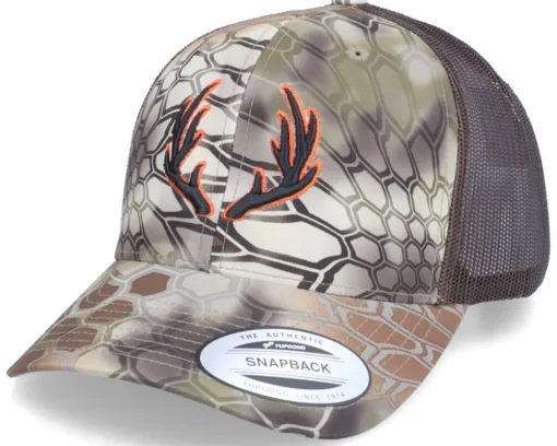 Trucker-Hunter 3D Antlers Highlander Kryptek Brown Trucker -