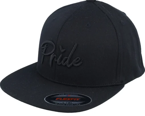 Outlet Fair 3d Pride Logo Flat Brim Fitted - Black