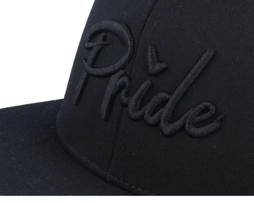 Outlet Fair 3d Pride Logo Flat Brim Fitted - Black