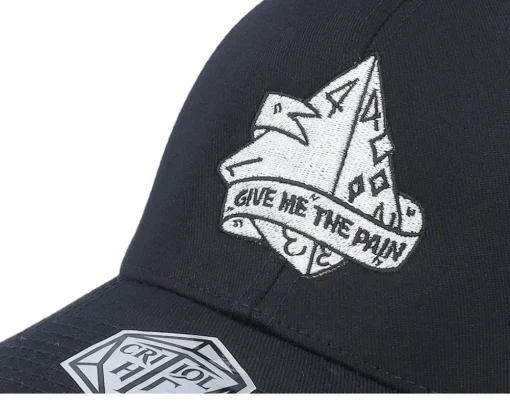 Best Critiql Hit D4 Dice Ultimate Pain Wooly Combed Flexfit - Black