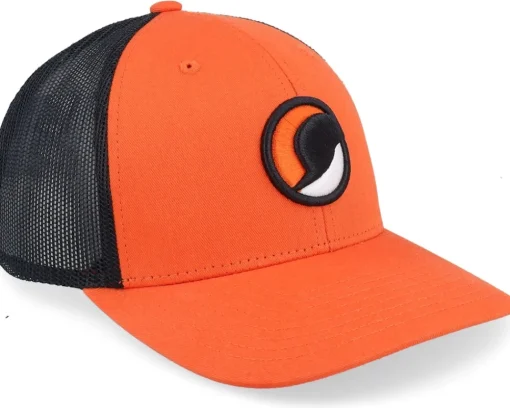 Trucker-Hatstore 3d Ball /Black Trucker - Orange