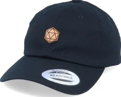 Dad Cap-Gamerz D20 Patch Black Dad Cap -