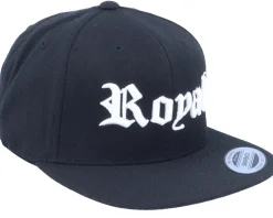 Best Blackletter 3D Royal Black Snapback -