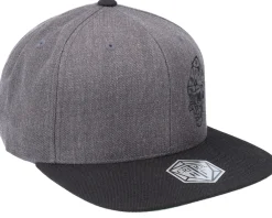 Clearance Critiql Hit D20 Skull Dice Charcoal/Black Snapback -