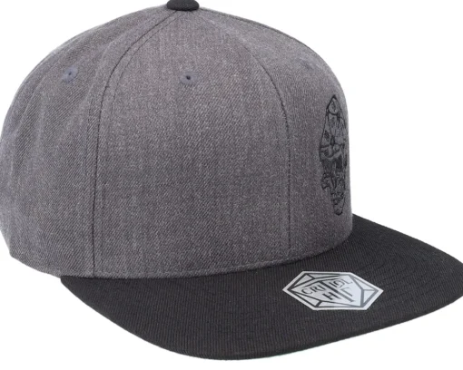 Clearance Critiql Hit D20 Skull Dice Charcoal/Black Snapback -
