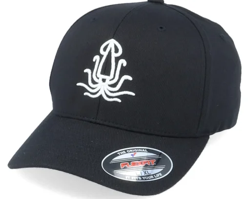 Sale Iconic 3D Squid Black Flexfit -