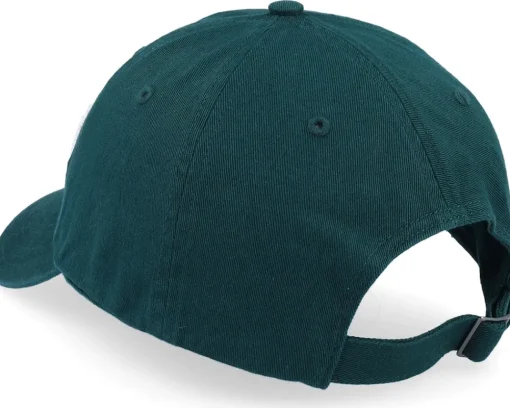 Outlet Hatstore 3d Stockholm White Script Solid Dark Dad Cap - Green