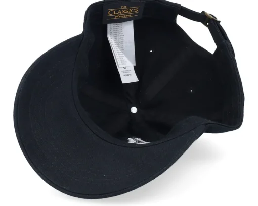 Dad Cap-Hatstore 3d Stockholm White Script Dad Cap - Black