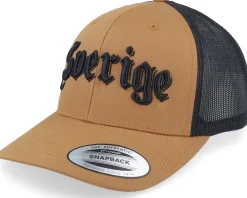 Trucker-Hatstore 3d Sverige Black Script Caramel/Black Trucker -