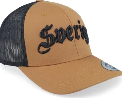 Trucker-Hatstore 3d Sverige Black Script Caramel/Black Trucker -