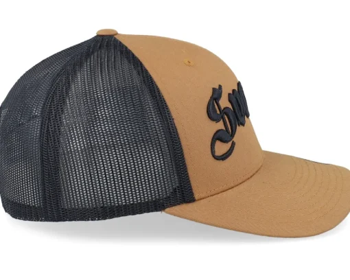 Trucker-Hatstore 3d Sverige Black Script Caramel/Black Trucker -