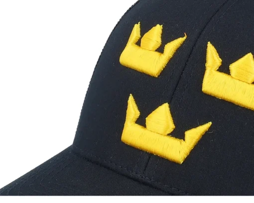 Trucker-Iconic 3d Tre Kronor Trucker - Black