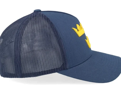 Trucker-Iconic 3d Tre Kronor Navy A-frame Trucker - Blue