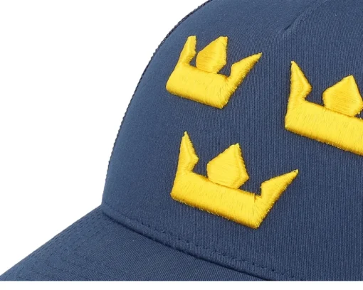 Trucker-Iconic 3d Tre Kronor Navy A-frame Trucker - Blue