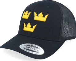 Trucker-Iconic 3d Tre Kronor Navy A-frame Trucker - Blue