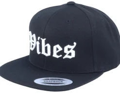 Best Blackletter 3D Vibes Black Snapback -