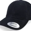 Adjustable | Dad Cap-Yupoong Dad Cap Manchester Black Adjustable -