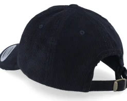 Adjustable | Dad Cap-Yupoong Dad Cap Manchester Black Adjustable -