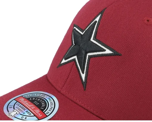 Hot Mitchell & Ness Dallas Cowboys Classic Burgundy Adjustable - Red
