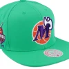Snapback-Mitchell & Ness Dallas Mavericks Desert Green Teal Snapback -