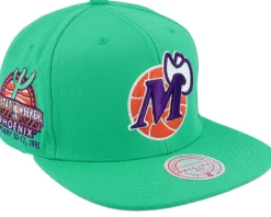 Snapback-Mitchell & Ness Dallas Mavericks Desert Green Teal Snapback -
