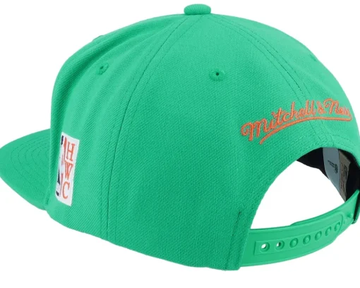 Snapback-Mitchell & Ness Dallas Mavericks Desert Green Teal Snapback -