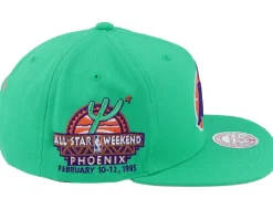Snapback-Mitchell & Ness Dallas Mavericks Desert Green Teal Snapback -