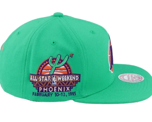 Snapback-Mitchell & Ness Dallas Mavericks Desert Green Teal Snapback -