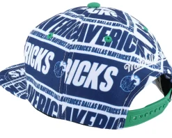 Clearance Mitchell & Ness Dallas Mavericks Meat Paper Snapback - Blue