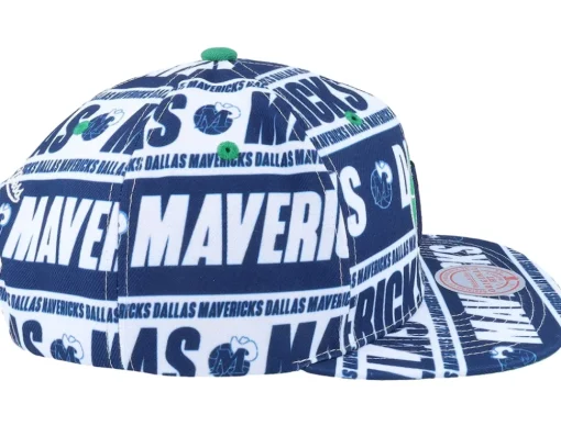 Clearance Mitchell & Ness Dallas Mavericks Meat Paper Snapback - Blue