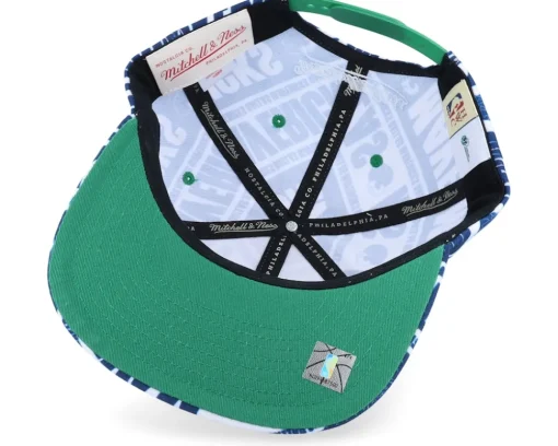 Clearance Mitchell & Ness Dallas Mavericks Meat Paper Snapback - Blue