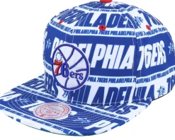 Clearance Mitchell & Ness Dallas Mavericks Meat Paper Snapback - Blue