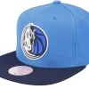 Clearance Mitchell & Ness Dallas Mavericks Team 2 Tone 2.0 Royal/Navy Snapback - Blue