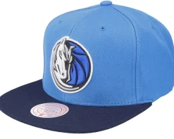 Clearance Mitchell & Ness Dallas Mavericks Team 2 Tone 2.0 Royal/Navy Snapback - Blue