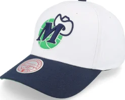 Adjustable-Mitchell & Ness Dallas Mavericks Team 2 Tone 2.0 Pro /Navy Adjustable - White