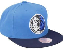 Clearance Mitchell & Ness Dallas Mavericks Team 2 Tone 2.0 Royal/Navy Snapback - Blue