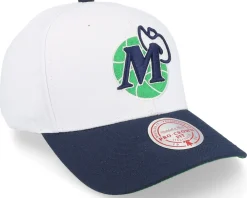 Adjustable-Mitchell & Ness Dallas Mavericks Team 2 Tone 2.0 Pro /Navy Adjustable - White