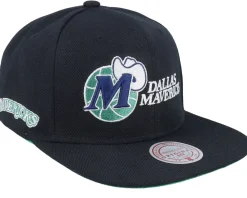 Snapback-Mitchell & Ness Dallas Mavericks Triple Play Snapback - Black
