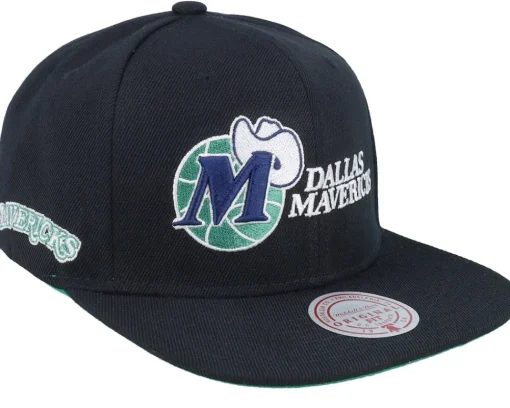 Snapback-Mitchell & Ness Dallas Mavericks Triple Play Snapback - Black